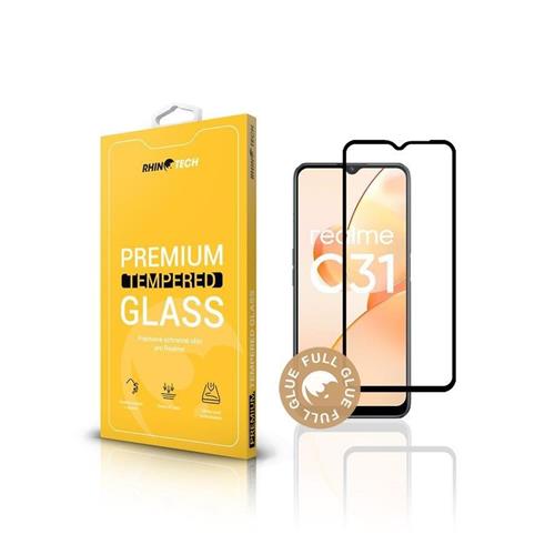 RhinoTech Tvrdené ochranné 2,5D sklo pre Realme C31 (Full Glue)