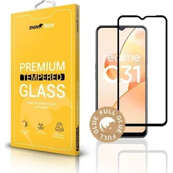 RhinoTech Tvrdené ochranné 2,5D sklo pre Realme C31 (Full Glue)