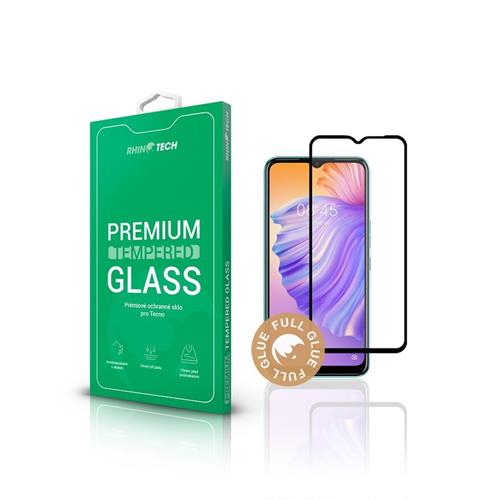 RhinoTech tvrdené ochranné 2,5D sklo pre Tecno Spark 8 (Full Glue)