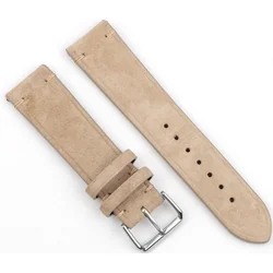 RhinoTech univerzální řemínek Genuine Suede Leather Quick Release 20mm béžový