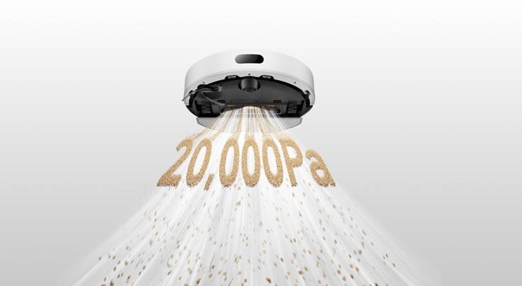 Robotický vysávač Dreame F20, biely