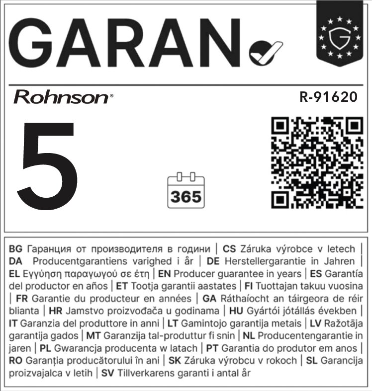 ROHNSON R-91620 ION & Carbon Filter