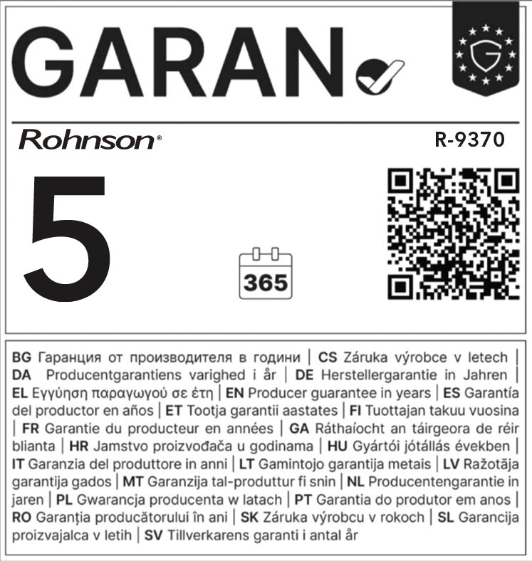 ROHNSON R-9370 Heavy Duty