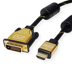 Roline DVI kabel DVI-D 24+1pol. zástrčka, zástrčka HDMI-A 1.50 m