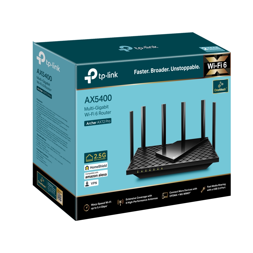 Router TP-Link Archer AX72 Pro, AX5400 WiFi6