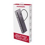Rozbočovač AXAGON HMC-4KX3 USB 5Gbps, 3x USB-A, 2x HDMI, DP
