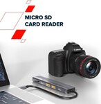 Rozbočovač CANYON DS-17 6v1 4k USB-C sivý