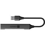 Rozbočovač Connect IT USB-A, (1xUSB-A 3.0, 3xUSB-A 2.0), externý, antracitová