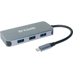 Rozbočovač D-Link 6 v 1 USB-C s rozhraním HDMI/Gigbait Ethernet/poskytovaním napájania (DUB-2335)