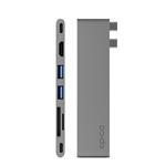 Rozbočovač Epico 7v1 Pro 8K s konektorom USB-C - vesmírne sivý