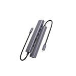Rozbočovač USB-C Slim 7v1 od spoločnosti Spello - vesmírne sivý