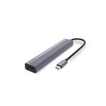Rozbočovač USB-C Slim 7v1 od spoločnosti Spello - vesmírne sivý
