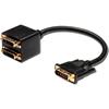 RR Adapter DVI-D M na 2x DVI F
