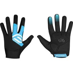 Rukavice FORCE MTB POWER, čierno-modré veľkosť S