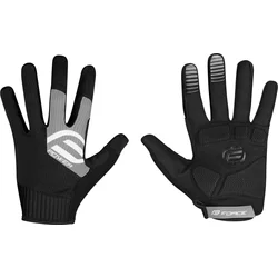 Rukavice FORCE MTB POWER, čierno-šedé veľkosť L