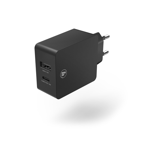 Rýchla nabíjačka USB Hama USB-C PD/QC, USB-A, 30 W