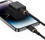 Rýchlonabíjací kábel Baseus Dura USB-C/Lightning 1 m, 20 W, čierno-zlatý