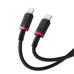 Rýchlonabíjací kábel Baseus Dura USB-C/USB-C 1m 100W červený/čierny