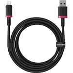 Rýchlonabíjací kábel Baseus Dura USB/Lightning 2 m 2,4 A červený/čierny