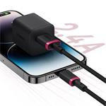 Rýchlonabíjací kábel Baseus Dura USB/Lightning 2 m 2,4 A červený/čierny