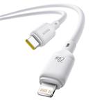 Rýchlonabíjací kábel Baseus Silky USB-C/Lightning 1m 20W biely