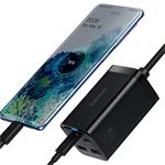 Rýchlonabíjačka Baseus GaN3 Pro, 2x USB-C, 2x USB 65W čierna