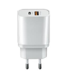 Rýchlonabíjačka do siete Forever Core USB-C PD a USB QC 3.0 20W biela GSM045482