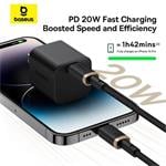 Rychlonabíjecí kabel Baseus Dura USB-C/Lightning 1m 20W černo zlatý