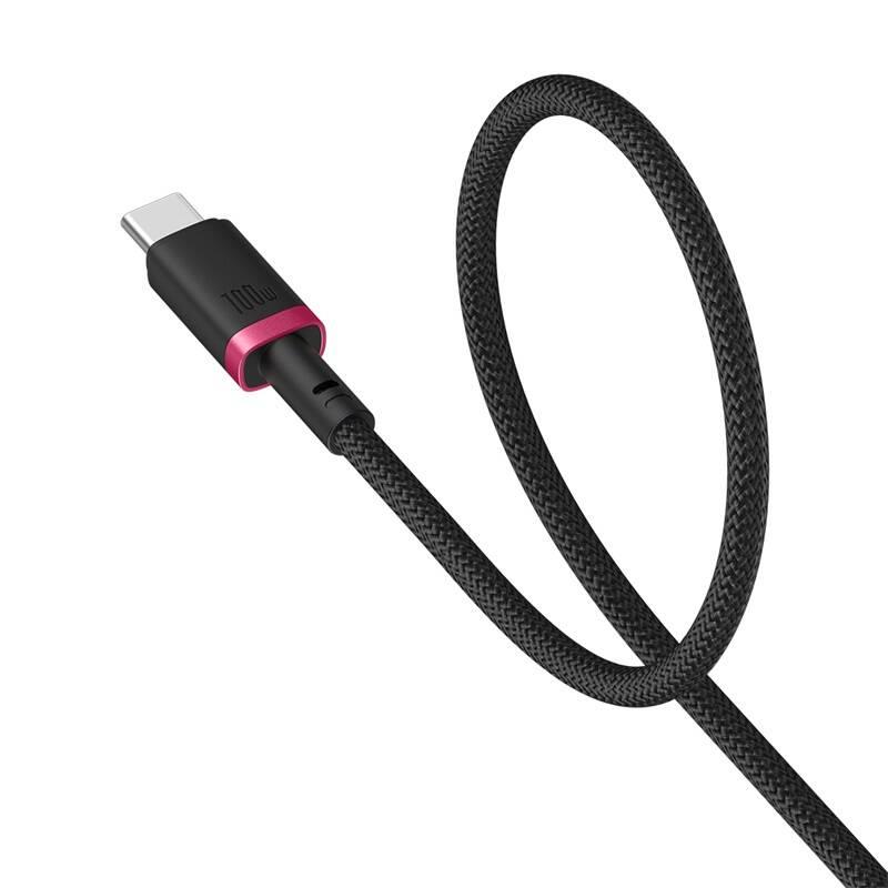 Rychlonabíjecí kabel Baseus Dura USB-C/USB-C 2m 100W červeno černý