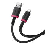 Rychlonabíjecí kabel Baseus Dura USB/Lightning 1m 2.4A červeno černý