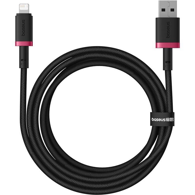 Rychlonabíjecí kabel Baseus Dura USB/Lightning 2m 2.4A červeno černý