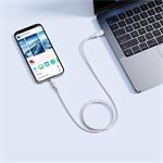 Rychlonabíjecí kabel Baseus Silky USB-C/USB-C 1m 100W bílý