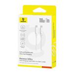 Rychlonabíjecí kabel Baseus Silky USB-C/USB-C 1m 100W bílý