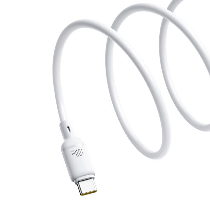 Rychlonabíjecí kabel Baseus Silky USB/USB-C 1m 100W bílý