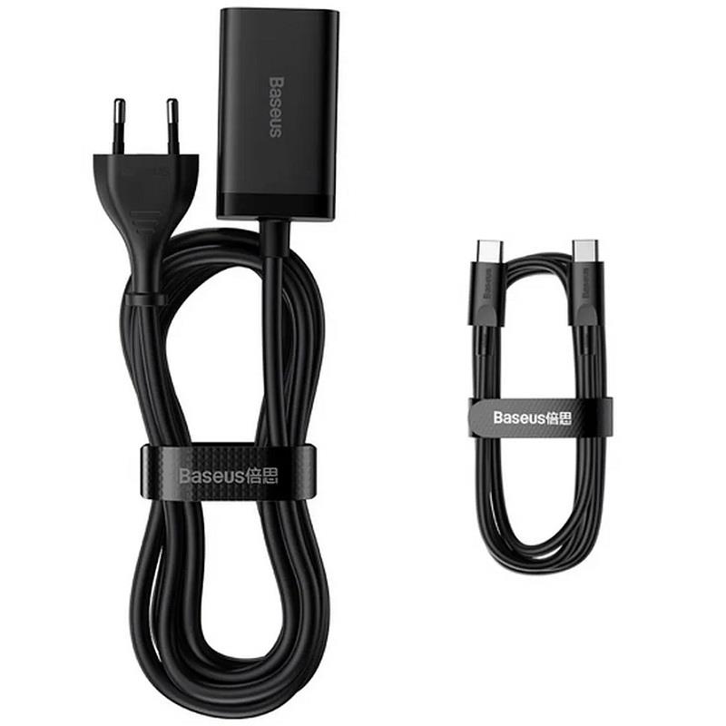 Rychlonabíječka do sítě Baseus GaN3 Pro, 2x USB-C, 2x USB 65W černá