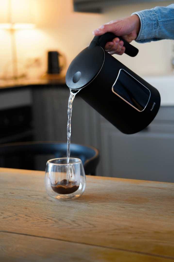 Rýchlovarná kanvica Huslog 1,7 l čierna s dotykovým displejom