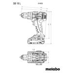 Sada akumulátorových príklepových vŕtačiek SB 18 L METABO (614053900)