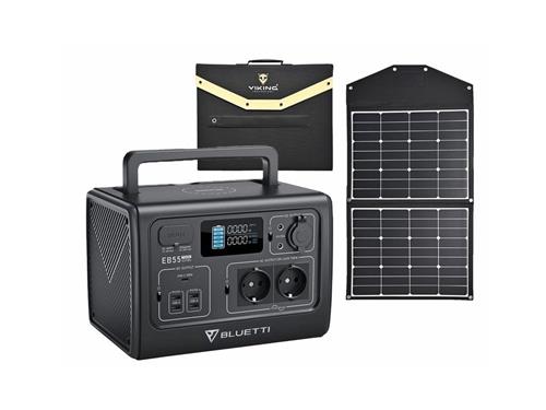 Sada batériového generátora BLUETTI EB55 a solárneho panelu Viking L120