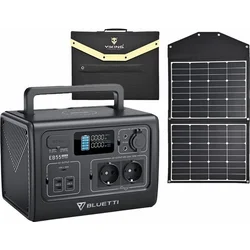 Sada batériového generátora BLUETTI EB55 a solárneho panelu Viking L120
