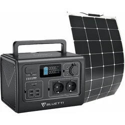Sada batériového generátora BLUETTI EB55 a solárneho panelu Viking LE120