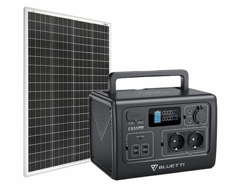 Sada batériového generátora BLUETTI EB55 a solárneho panelu Viking SCM135