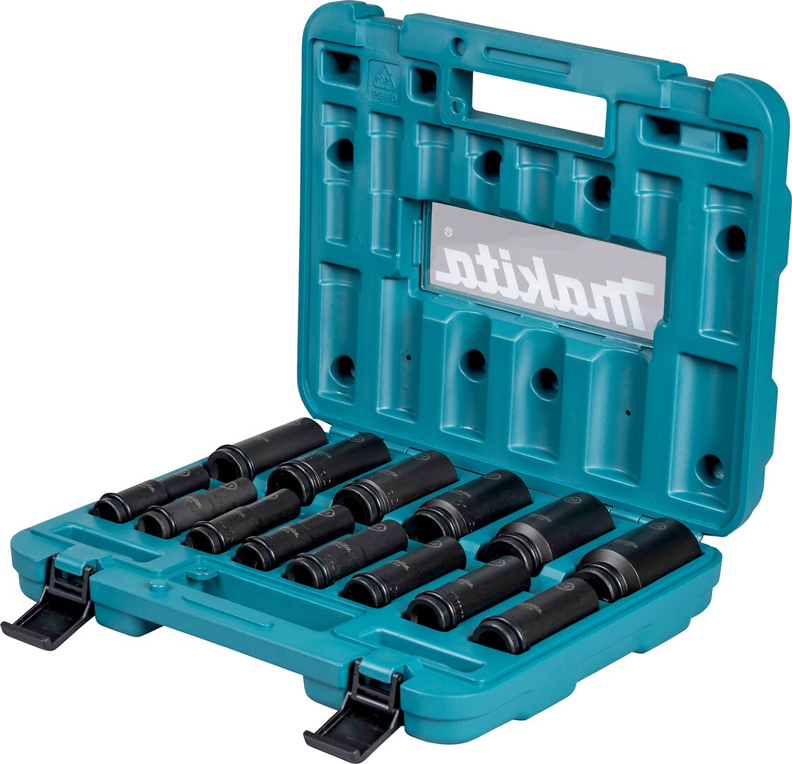 Sada nástrčných kľúčov MAKITA 1/2" IMPACT BLACK 14 ks v