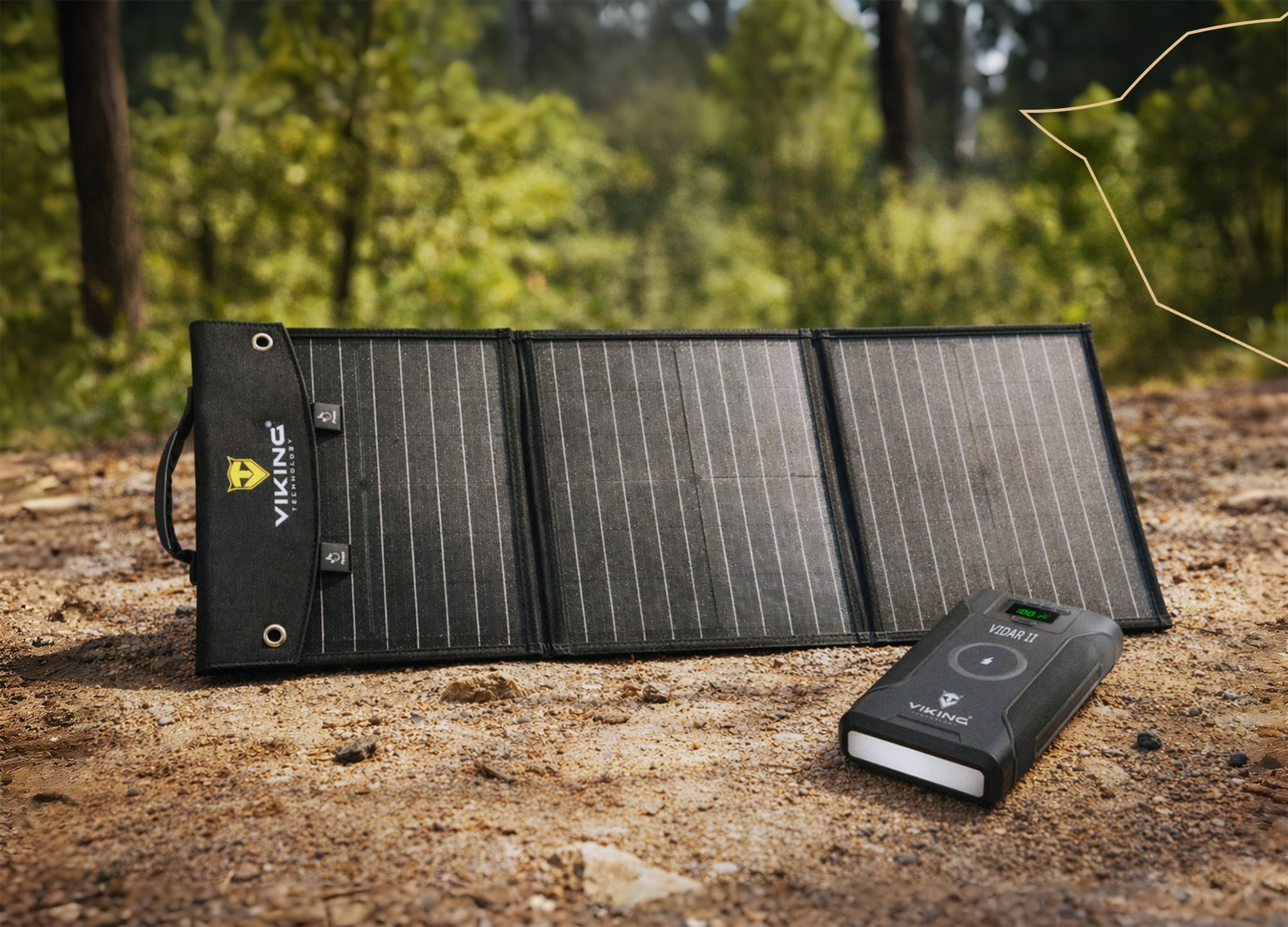 Sada powerbanky Viking VIDAR II a solárneho panelu Viking L60 PD
