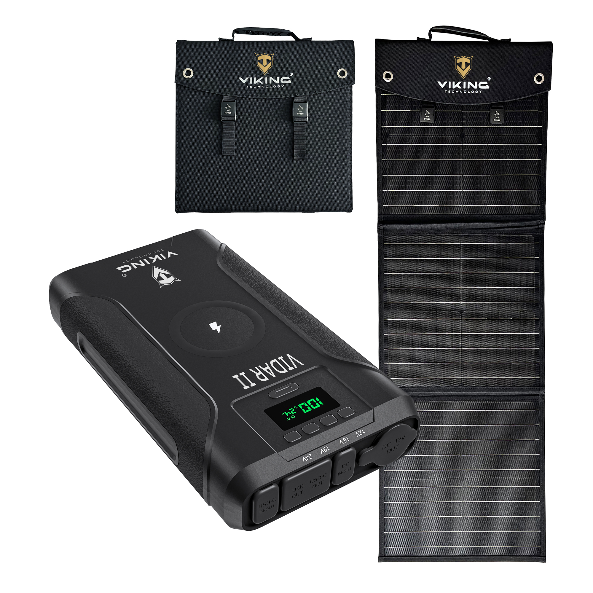 Sada powerbanky Viking VIDAR II a solárneho panelu Viking L60 PD