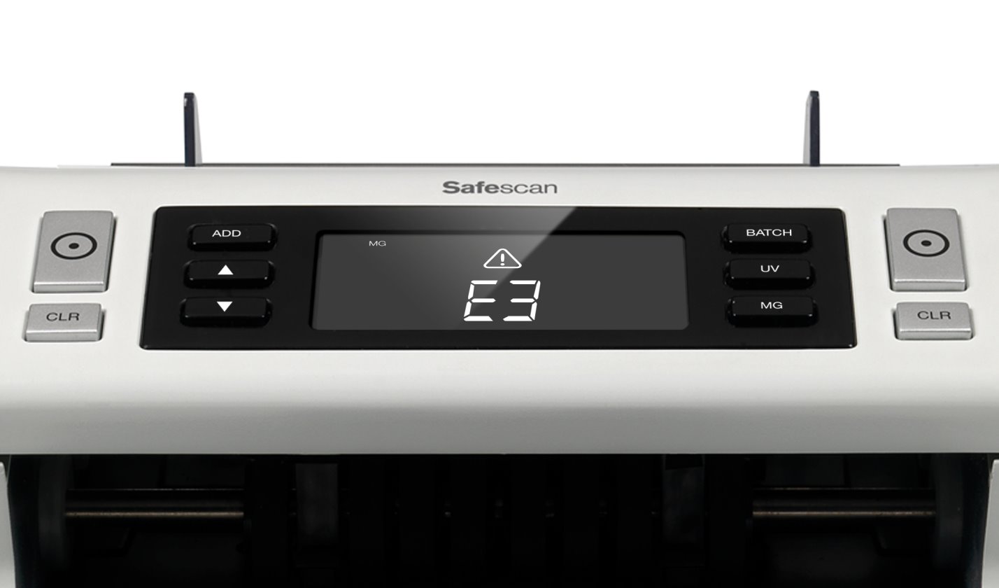 SAFESCAN 2250 automatická počítačka bankovek s možností ověřování ochranných prvků.
