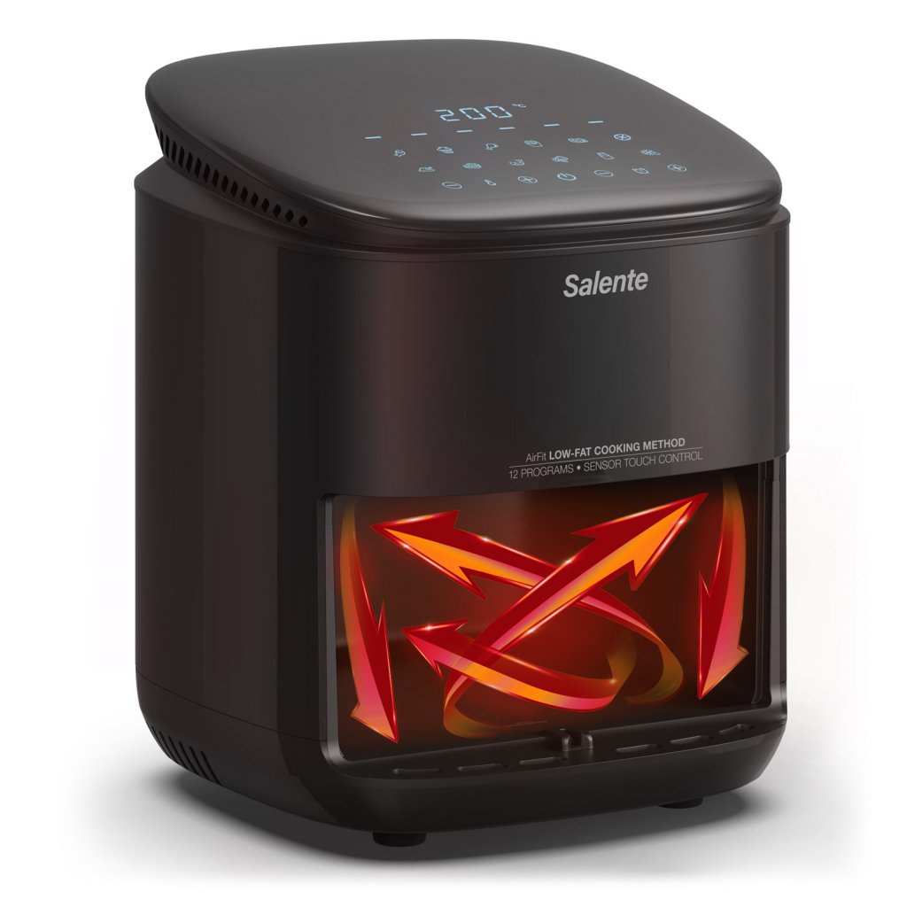 Salente AirFit, horkovzdušná fritéza 4v1, černá