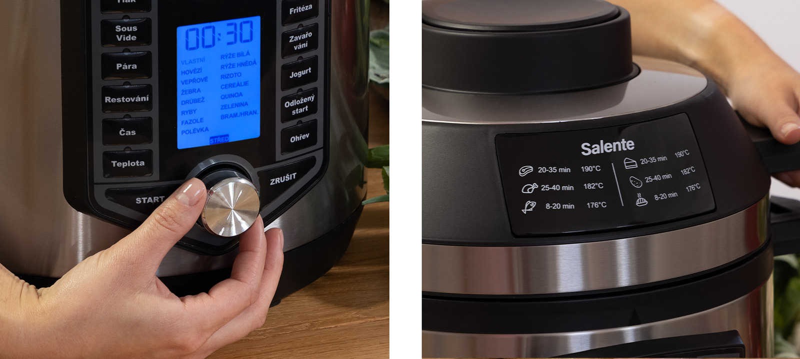 Pentola A Pressione Salente Cuco II 11 In 1 - 6 Litri, 1200W, 53 Programmi Con Funzione Sous-Vide - Foto 6