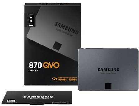 Samsung 870 QVO 8TB (MZ-77Q8T0B) MZ-77Q8T0BW