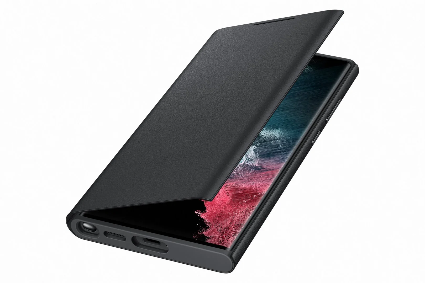 Samsung flipové pouzdro LED View EFNS908P pro Galaxy S22 Ultra černé