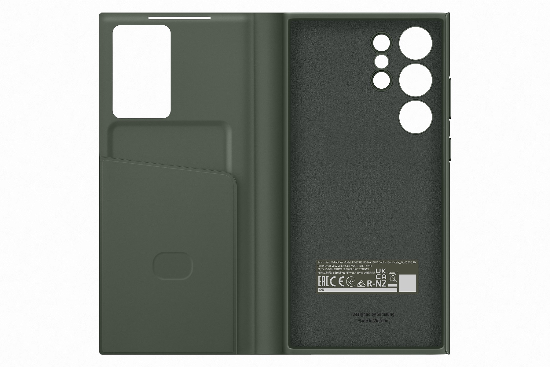 Samsung Flipové pouzdro SmartView pro Samsung Galaxy S23 Ultra Khaki